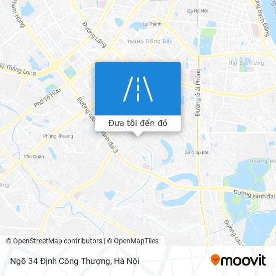 Bản đồ Ngõ 34 Định Công Thượng