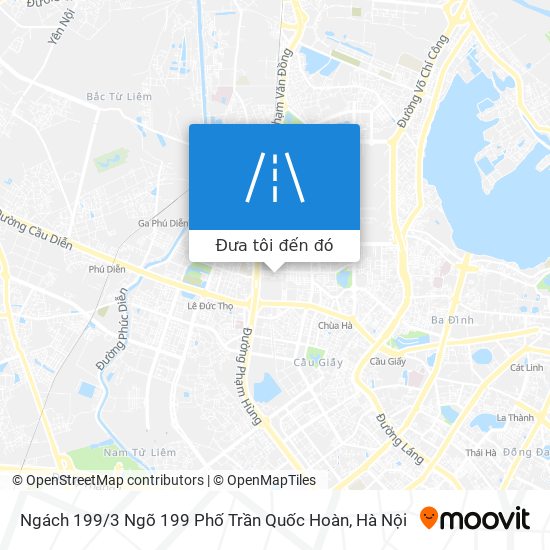Bản đồ Ngách 199 / 3 Ngõ 199 Phố Trần Quốc Hoàn