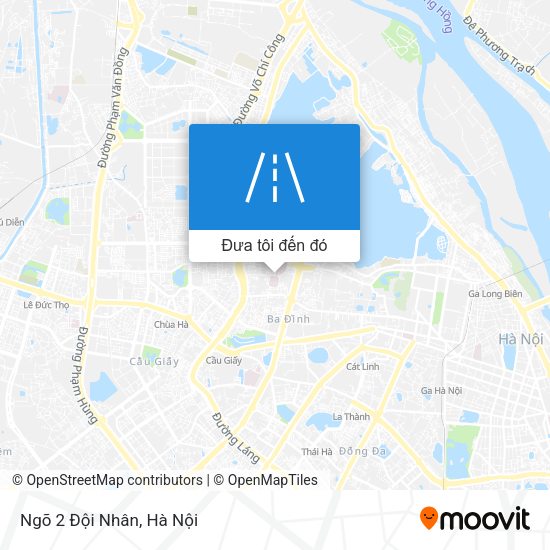 Bản đồ Ngõ 2 Đội Nhân