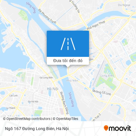 Bản đồ Ngõ 167 Đường Long Biên