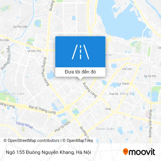 Bản đồ Ngõ 155 Đuòng Nguyễn Khang