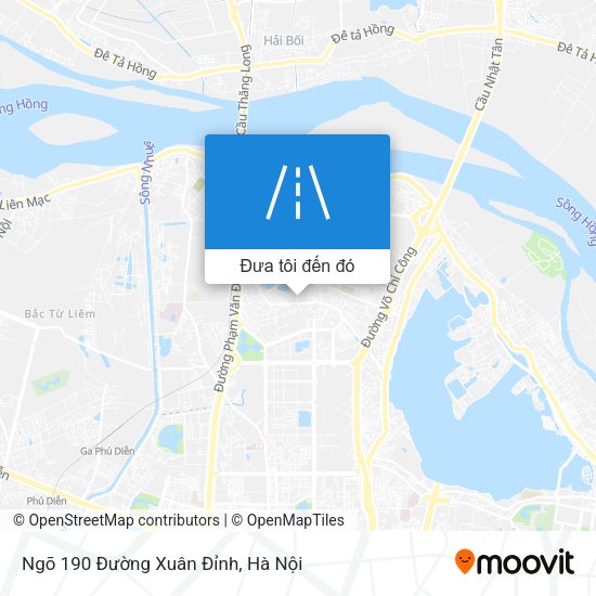 Bản đồ Ngõ 190 Đường Xuân Đỉnh