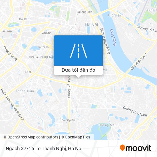 Bản đồ Ngách 37/16 Lê Thanh Nghị