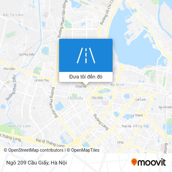 Bản đồ Ngõ 209 Cầu Giấy