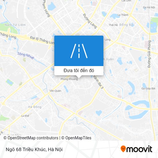 Bản đồ Ngõ 68 Triều Khúc
