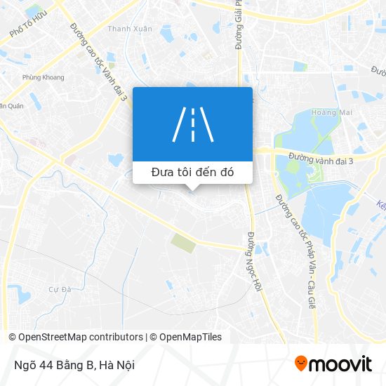 Bản đồ Ngõ 44 Bằng B