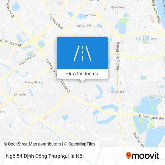Bản đồ Ngõ 54 Định Công Thượng