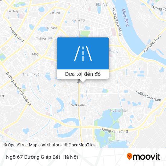 Bản đồ Ngõ 67 Đường Giáp Bát