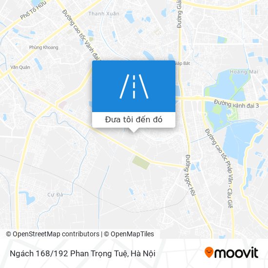 Bản đồ Ngách 168/192 Phan Trọng Tuệ