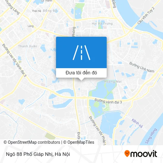 Bản đồ Ngõ 88 Phố Giáp Nhị