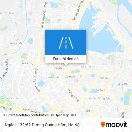Bản đồ Ngách 132/62 Dương Quảng Hàm