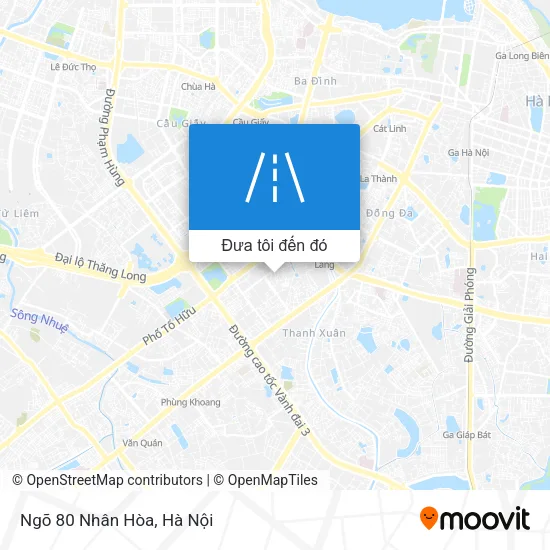 Bản đồ Ngõ 80 Nhân Hòa