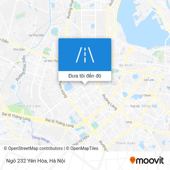 Bản đồ Ngõ 232 Yên Hòa