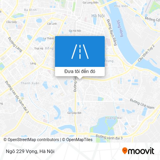 Bản đồ Ngõ 229 Vọng