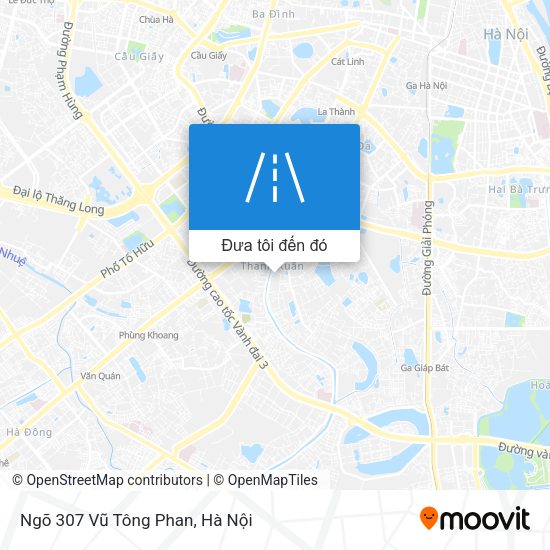 Bản đồ Ngõ 307 Vũ Tông Phan