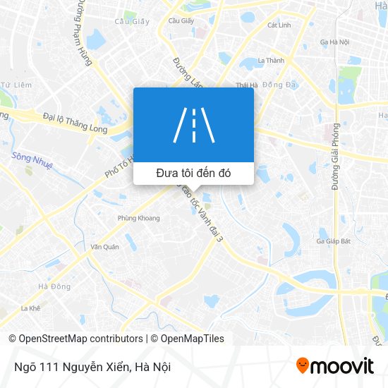 Bản đồ Ngõ 111 Nguyễn Xiển