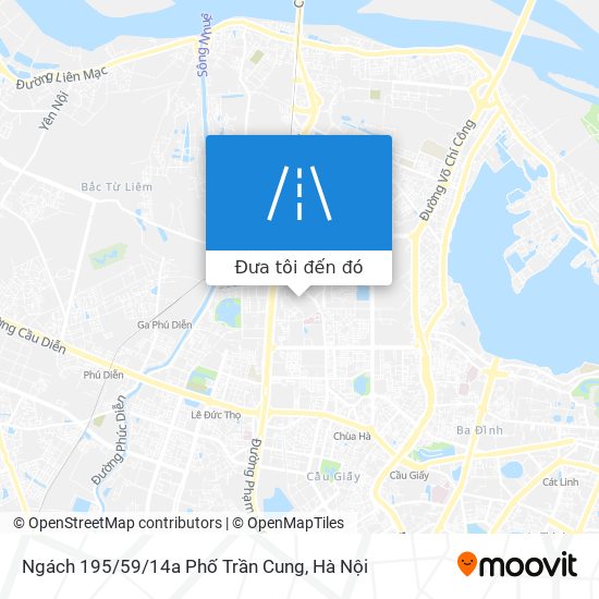 Bản đồ Ngách 195/59/14a Phố Trần Cung