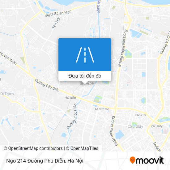Bản đồ Ngõ 214 Đường Phú Diễn