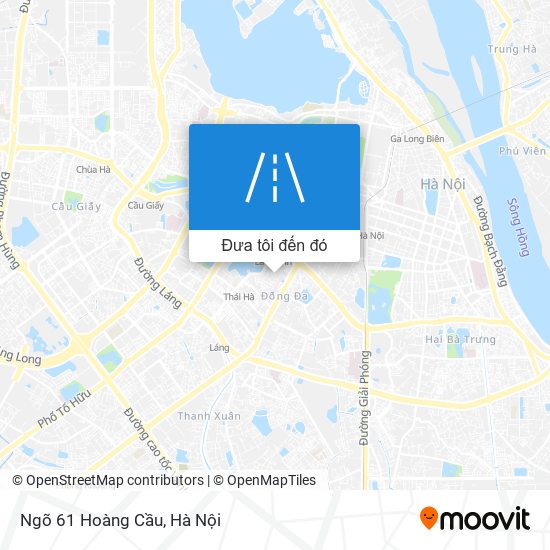 Bản đồ Ngõ 61 Hoàng Cầu