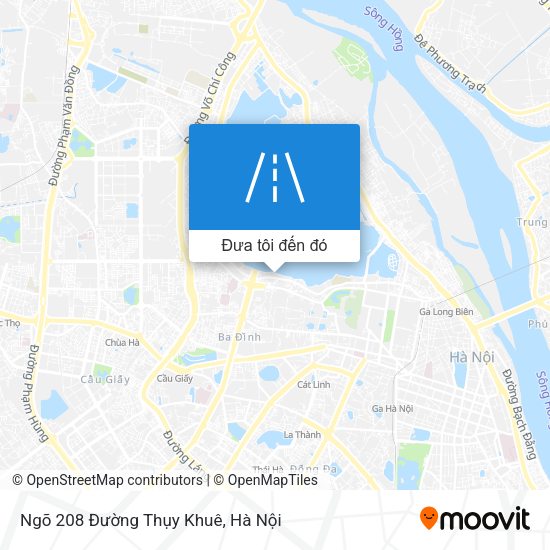 Bản đồ Ngõ 208 Đường Thụy Khuê
