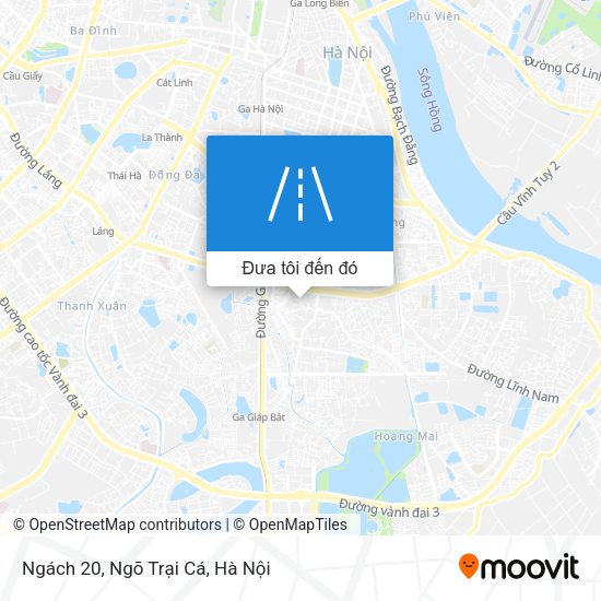 Bản đồ Ngách 20, Ngõ Trại Cá
