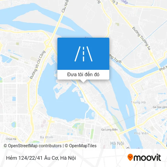 Bản đồ Hẻm 124/22/41 Âu Cơ