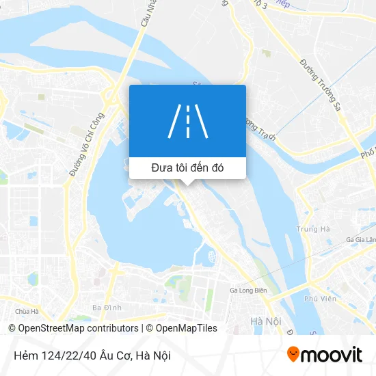 Bản đồ Hẻm 124/22/40 Âu Cơ