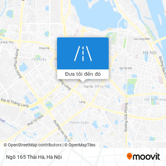 Bản đồ Ngõ 165 Thái Hà