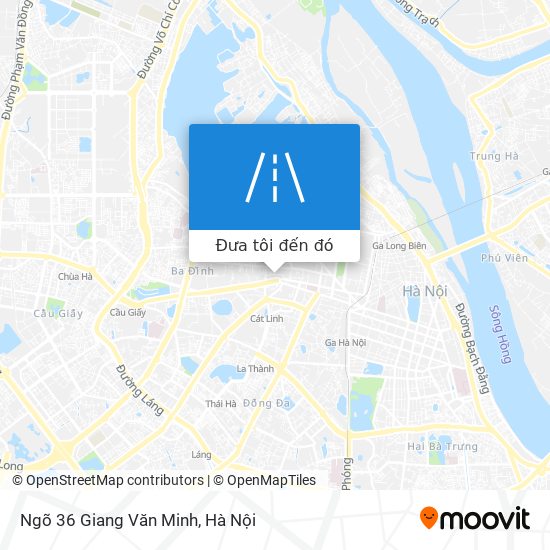Bản đồ Ngõ 36 Giang Văn Minh