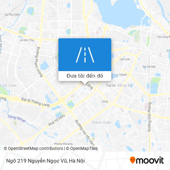 Bản đồ Ngõ 219 Nguyễn Ngọc Vũ