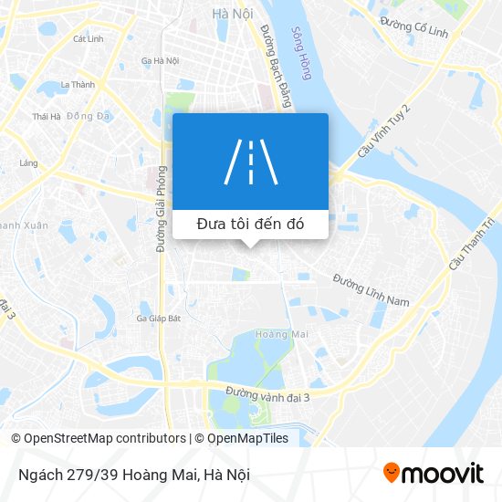 Bản đồ Ngách 279/39 Hoàng Mai