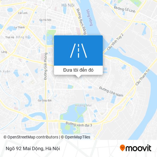 Bản đồ Ngõ 92 Mai Dộng