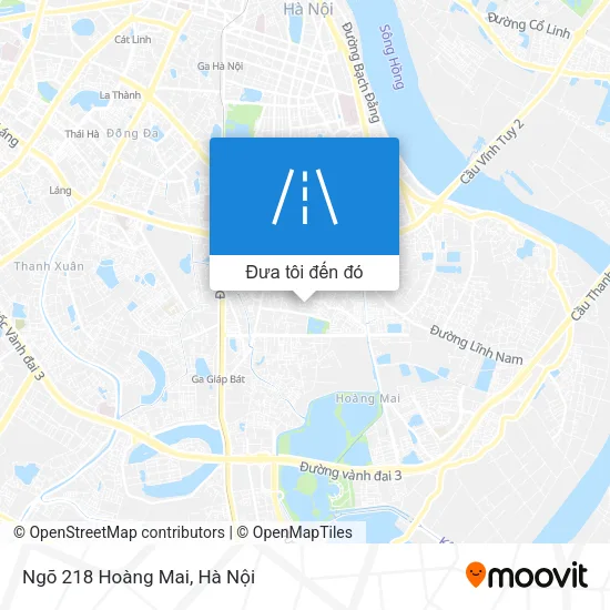 Bản đồ Ngõ 218 Hoàng Mai