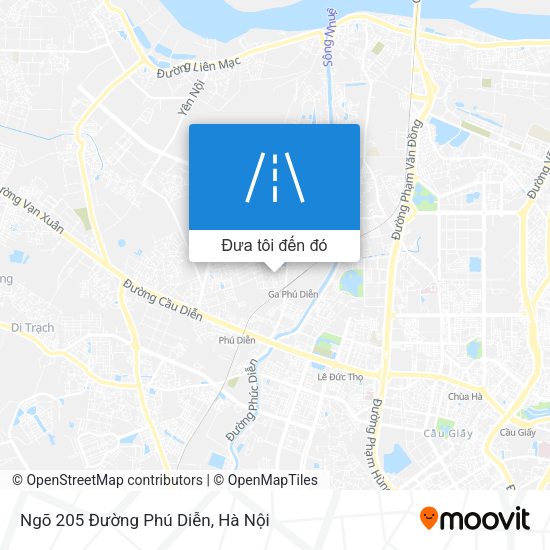 Bản đồ Ngõ 205 Đường Phú Diễn