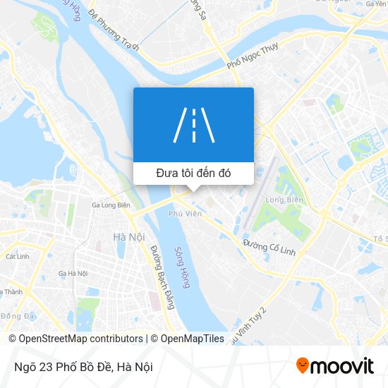 Bản đồ Ngõ 23 Phố Bồ Đề