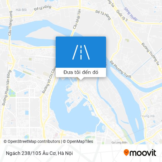 Bản đồ Ngách 238/105 Âu Cơ