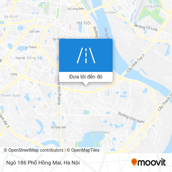Bản đồ Ngõ 186 Phố Hồng Mai