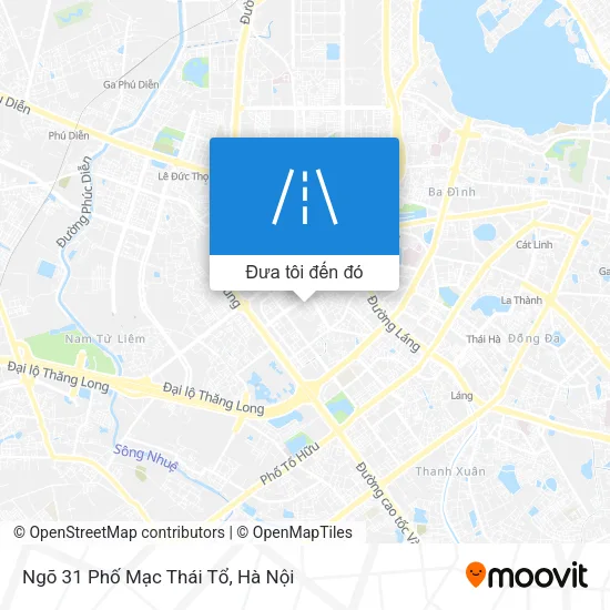 Bản đồ Ngõ 31 Phố Mạc Thái Tổ