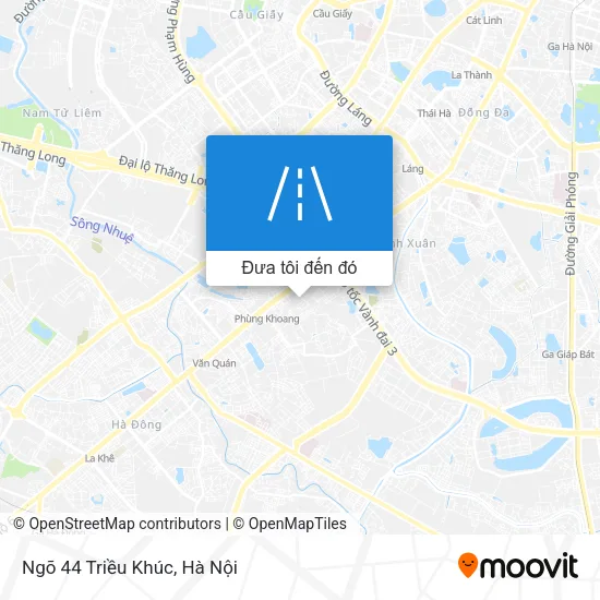 Bản đồ Ngõ 44 Triều Khúc