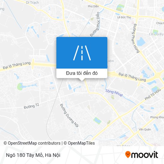 Bản đồ Ngõ 180 Tây Mỗ