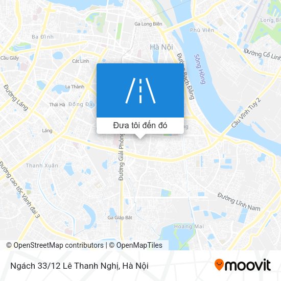 Bản đồ Ngách 33/12 Lê Thanh Nghị