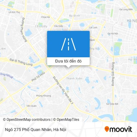 Bản đồ Ngõ 275 Phố Quan Nhân