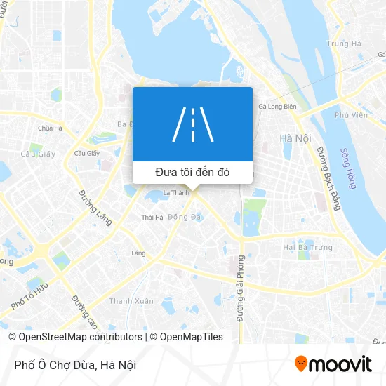 Bản đồ Phố Ô Chợ Dừa