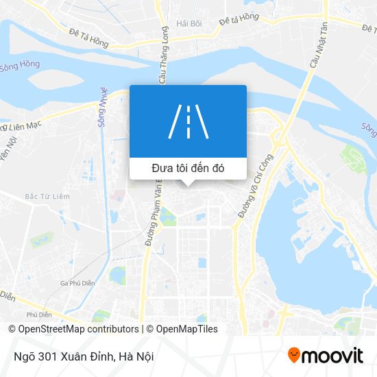 Bản đồ Ngõ 301 Xuân Đỉnh