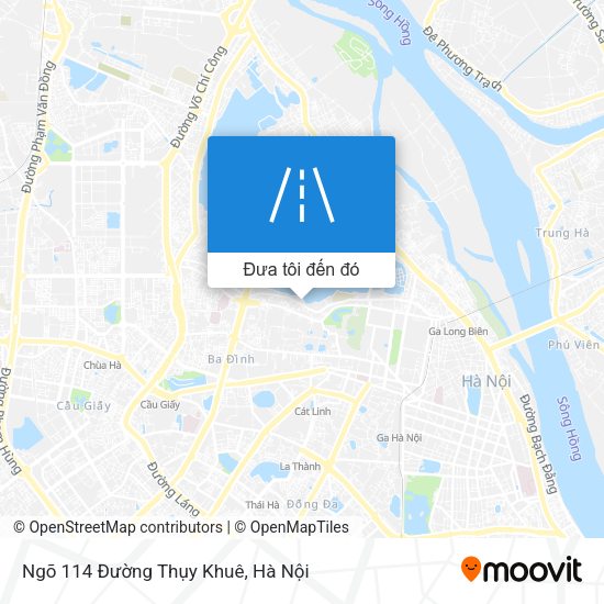Bản đồ Ngõ 114 Đường Thụy Khuê