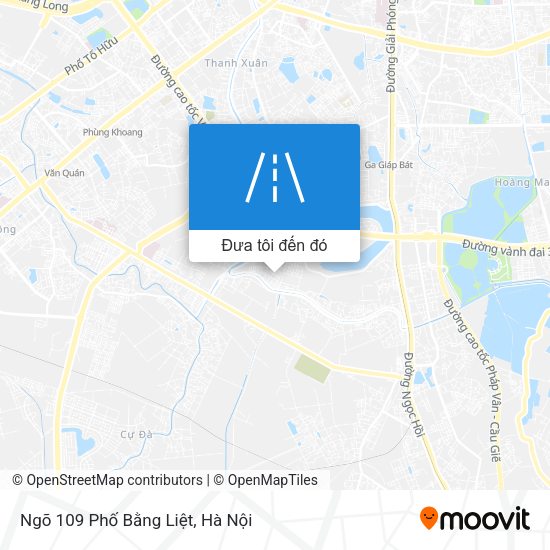 Bản đồ Ngõ 109 Phố Bằng Liệt