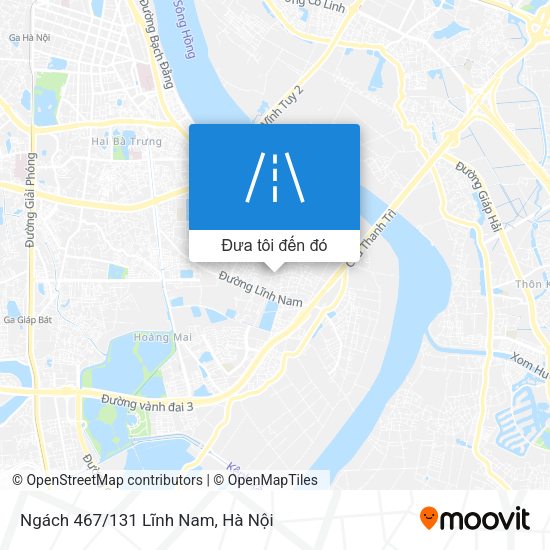 Bản đồ Ngách 467/131 Lĩnh Nam