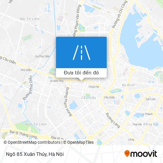 Bản đồ Ngõ 85 Xuân Thủy