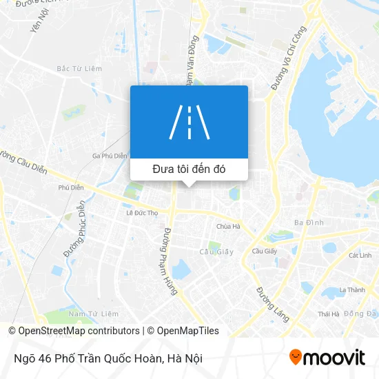 Bản đồ Ngõ 46 Phố Trần Quốc Hoàn