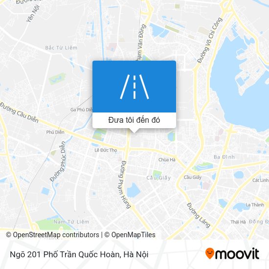 Bản đồ Ngõ 201 Phố Trần Quốc Hoàn